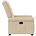 Poltrona Elettrica Reclinabile Crema in Tessuto - Foto miniatura 6