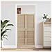 Porta per Armadio 2 pcs Naturale 140.5 x 2.1 x 49.5 cm - Foto miniatura 3