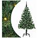 Albero di Natale con 150 LED con supporto Verde 150 cm PVC - Foto miniatura 1