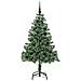 Albero di Natale con 150 LED con supporto Verde 150 cm PVC - Foto miniatura 3