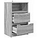 Comodino Grigio Sonoma 40 x 30 x 467 cm Legno multistrato - Foto miniatura 5