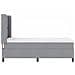 Letto a Sorgente LED Grigio chiaro 80 x 200 cm Tessuto - Foto miniatura 9