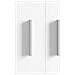 Manico 2 pcs Argento 105.7 x 7.4 x 15.5 mm Alluminio - Foto miniatura 6