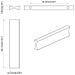 Manico 2 pcs Argento 105.7 x 7.4 x 15.5 mm Alluminio - Foto miniatura 7