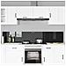 Rivestimento da Cucina 2 pcs Nero 110 x 40 cm vetro temperato - Foto miniatura 3