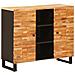Mobile laterale Marrone 90 x 33 x 75 cm Legno di mango massello - Foto miniatura 1