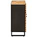 Mobile laterale Marrone 90 x 33 x 75 cm Legno di mango massello - Foto miniatura 4