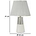 Lampada Da Tavolo Vkh117-bianco-ceramica-25x25x41 Cm - Foto miniatura 6