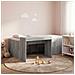 Letto alto per bambini con scrivania Sonoma grigio 80 x 200 cm - Foto miniatura 2