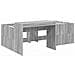 Letto alto per bambini con scrivania Sonoma grigio 80 x 200 cm - Foto miniatura 3