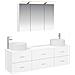 Set di mobili per il bagno 4 pcs Bianco - Foto miniatura 1