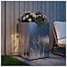 Vaso da giardino Argento 50 x 50 x 75 cm Acciaio zincato - Foto miniatura 3