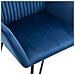 Sedie Da Pranzo 4 Pz Blu In Velluto - Foto miniatura 7