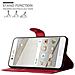 Custodia Compatibile Con Huawei P10 In Rosso Carminio - Coperchio Protettiva Con Chiusura Magnetica, Funzione Stand E Tasca Per Le Carte - Foto miniatura 2