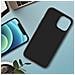 Cover Silicone Iphone 12 / 12 Pro Semi-rigida Opaca Soft Touch Nero - Foto miniatura 3