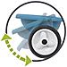 SMB7600740331 Be Move - Triciclo Azzurro con Ruote Silenziose - Foto miniatura 6