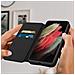 Custodia Samsung Galaxy S21 Ultra Portacarte Funzione Supporto Similpelle Nero - Foto miniatura 3