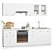 Set Armadi da Cucina 8 pz Bianco in Legno Multistrato - Foto miniatura 1
