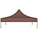 Tetto per Tendone per Feste 3x3 m Marrone 270 g / m² - Foto miniatura 2