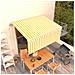 Tenda Sole Retrattile Automatica e Parasole 3x2,5mGialla Bianca - Foto miniatura 5