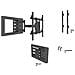 0198 Supporto TV a parete 177,8 cm (70") Nero - Foto miniatura 16
