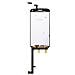 Schermo Tattile Lcd Per Wiko Darkmoon - Nero - Foto miniatura 1