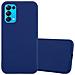Custodia Compatibile Con Oppo Find X3 Lite In Candy Blu Scuro - Coperchio Protettivo In Silicone Tpu Flessibile - Foto miniatura 1
