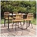 Set Da Pranzo Da Giardino 5 Pz In Polyrattan - Foto miniatura 1