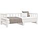 Divano Letto Con Letto Estraibile Bianco 90x190cm Massello Pino - Foto miniatura 5