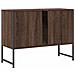Mobile Lavabo Bagno Rovere Marrone 60x30x60cm Legno Multistrato - Foto miniatura 3