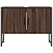 Mobile Lavabo Bagno Rovere Marrone 60x30x60cm Legno Multistrato - Foto miniatura 8