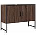Mobile Lavabo Bagno Rovere Marrone 60x30x60cm Legno Multistrato - Foto miniatura 1