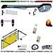Kit Automatismo X Porta Sezionale 70 Kg Da Soffitto 220/24 V 2 Radiocomandi Fotocellule Faro A Led Binario Alluminio 3 - Foto miniatura 1