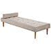 Chaise Longue Niort Tessuto Beige - Foto miniatura 2