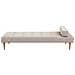 Chaise Longue Niort Tessuto Beige - Foto miniatura 3