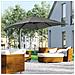 Ombrellone Da Giardino Con Angolazione Regolabile Su 5 Livelli E Rotazione A 360°, 2.5x2.5 M, Grigio - Foto miniatura 5