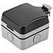 Scatola Di Derivazione Impermeabile Con Coperchio E Copertura Gray - Foto miniatura 1