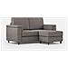 Divano Marrak 2 Posti (due Sedute Da 60cm) + Pouf Misure Esterne L. 148 P. 155 Colore Grigio - Foto miniatura 4