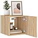 Mobili TV a Parete con Luci LED 2pz Rovere Sonoma 30,5x35x30 cm - Foto miniatura 4