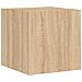 Mobili TV a Parete con Luci LED 2pz Rovere Sonoma 30,5x35x30 cm - Foto miniatura 8