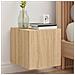 Mobili TV a Parete con Luci LED 2pz Rovere Sonoma 30,5x35x30 cm - Foto miniatura 9
