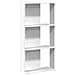 Libreria A 3 Ripiani Bianca 60x30x120 Cm In Legno Multistrato - Foto miniatura 2