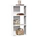 Libreria A 3 Ripiani Bianca 60x30x120 Cm In Legno Multistrato - Foto miniatura 1