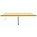 Tenda Da Sole Autoportante Automatica 600x300 Cm Gialla Bianca - Foto miniatura 1