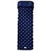 Materasso Campeggio Gonfiabile con Cuscino 1 Persona Blu Marino - Foto miniatura 2