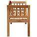 Panchina da giardino 120x53.5x85 cm in legno massello di teak - Foto miniatura 6