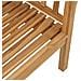 Panchina da giardino 120x53.5x85 cm in legno massello di teak - Foto miniatura 9