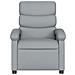 Poltrona Reclinabile Massaggio Elettrica Grigio Chiaro Tessuto - Foto miniatura 9