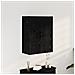 Armadio da Muro  Nero Quercia 69,5x34x90 cm Legno Ingegnerizzato - Foto miniatura 2
