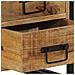 Comodino  40x35x50 cm in legno massello grezzo di mango - Foto miniatura 9